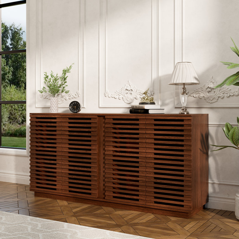 Buffet à 4 portes avec rangement en bois