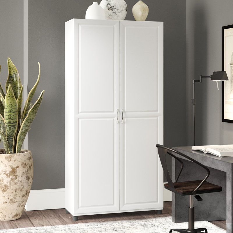 Scholl 36" Utility Storage Cabinet, White