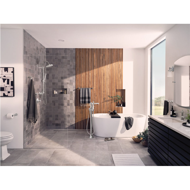 Flara Vanity 1-Light Bath Sconce, Chrome