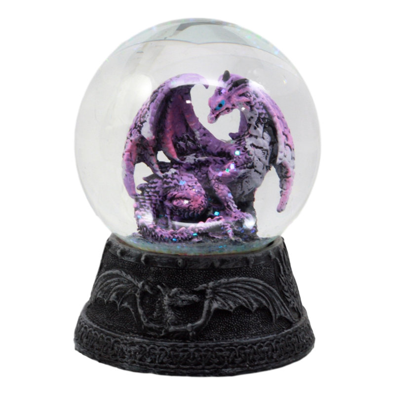 Globe terrestre de bain d’eau en dragon de minuit Singley