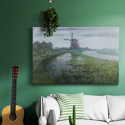 Paysage rétro - Lxxx sur toile