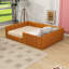 Lit double tapissier pleine grandeur avec lattes-129583933