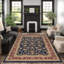 Tapis oriental bleu marine / rouge Clarence-20963797