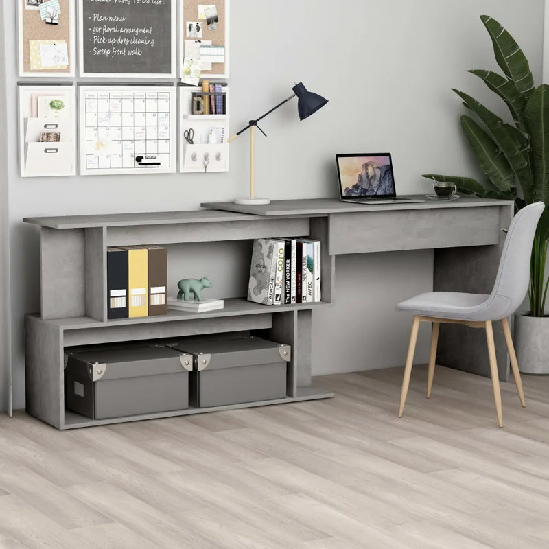 Anastazja Writing Desk, Concrete Grey