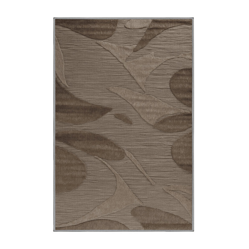 Machine Washable Abstract Gray Area Rug, Rectangle 5' x 7'