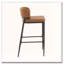 Tabouret de bar en cuir et structure en métal-1105670225