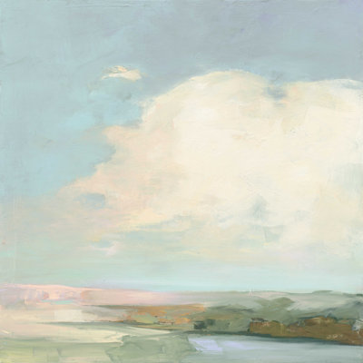 " Colourful Horizon II Blue " by Julia Purinton Painting Print