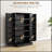 Freestanding Kitchen Pantry Storage Cabinet With 12 Door Shelves, Double Doors, And 5-Tier Adjustable Shelving For Optimal Organization-677933648