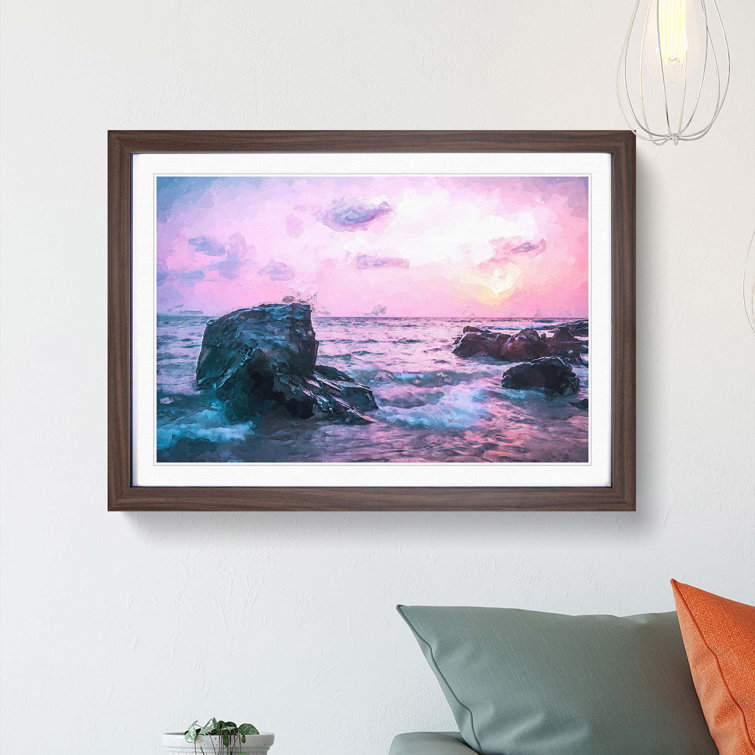 View of the Sunset in India in Abstract - Picture Frame Graphic Art Print