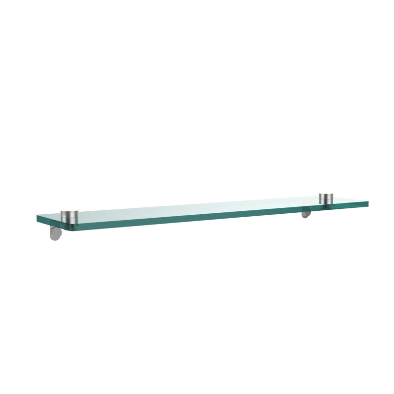 Gober Bracket Shelf, Satin Chrome, 22"