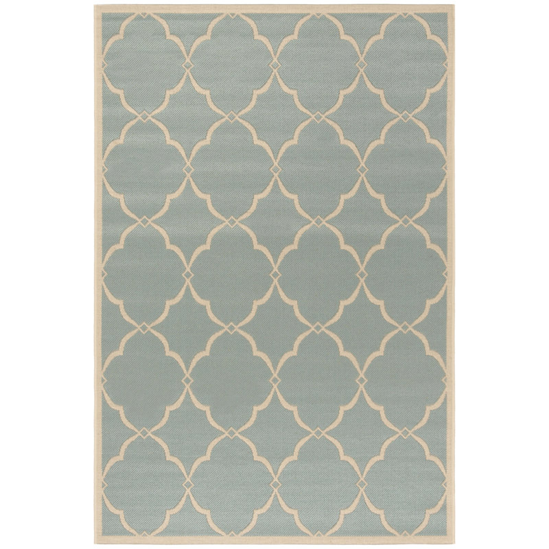 Adler Performance Geometric Indoor/Outdoor Area Rug, Rectangle 4' x 6'
