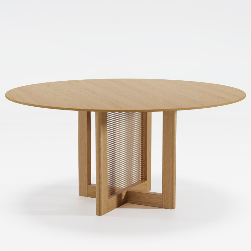 59" Yellow Solid Wood Rounded Bar Table, 29.72"H x 59.44"L x 59.44"W, Yellow