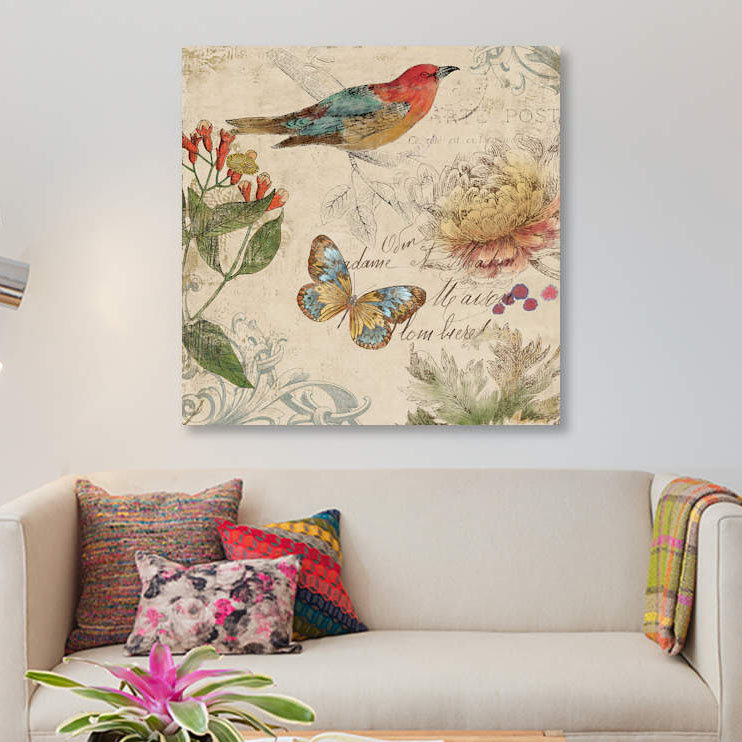 «Nature», reproduction sur toile, H 18 po x l 18 po x P 1,5 po, Pas de tapis, Toile tendue