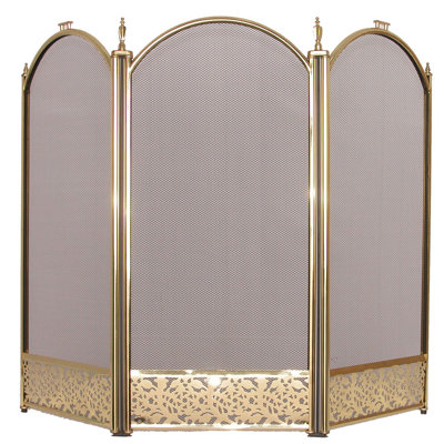 Ingleton 3 Panel Steel Fireplace Screen
