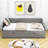 Dyuti Twin Size Wooden Daybed with Trundle and Two Storage Drawers-1622758875