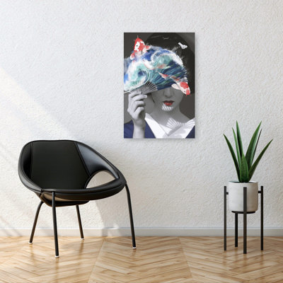 Geisha Koi Fan Dream Elegant