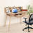 Elegant Wooden Work Table With Drawers