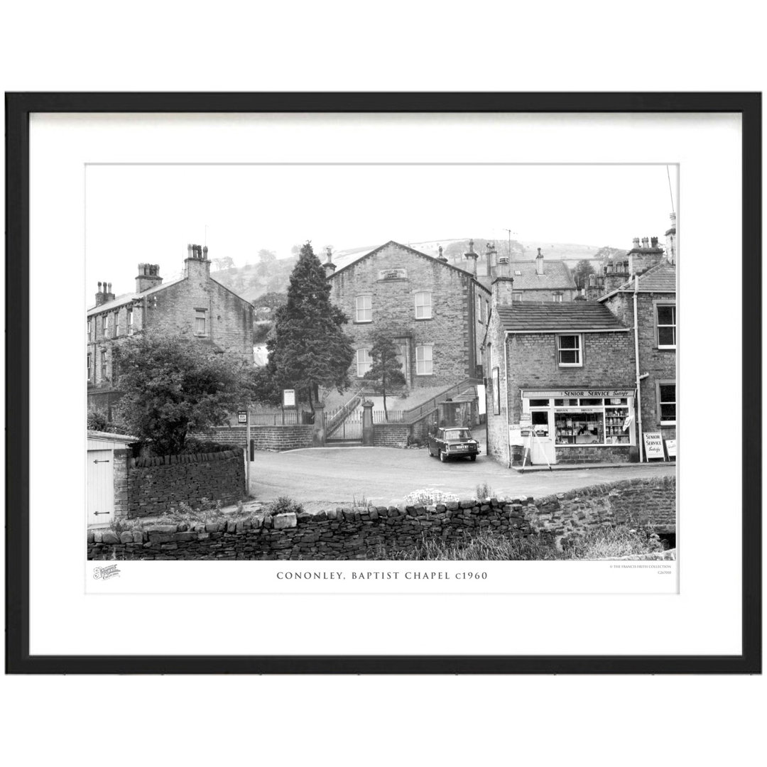 'Cononley, Baptist Chapel C1960' - Picture Frame Photograph Print on Paper