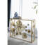 Console dorée pour vestibule de 39,5 po x 12 po x 30,5 po avec miroir