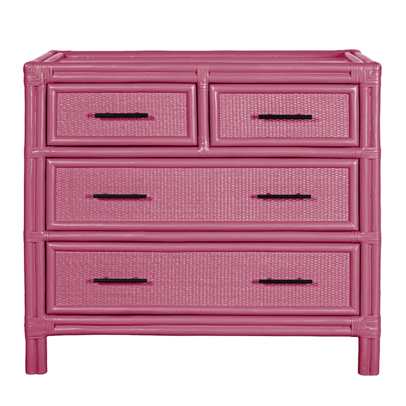 Aruba 4 - Drawer Nightstand, Hot Pink