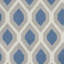 Tapis géométrique bleu / ivoire Horley-1855384481
