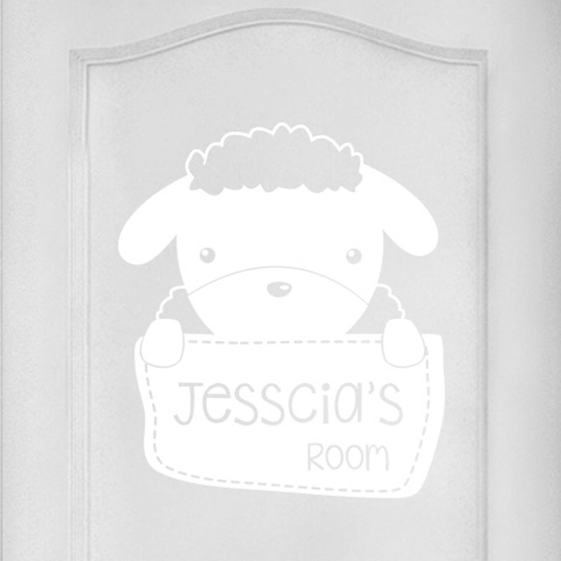 Animals Wall Decal, White