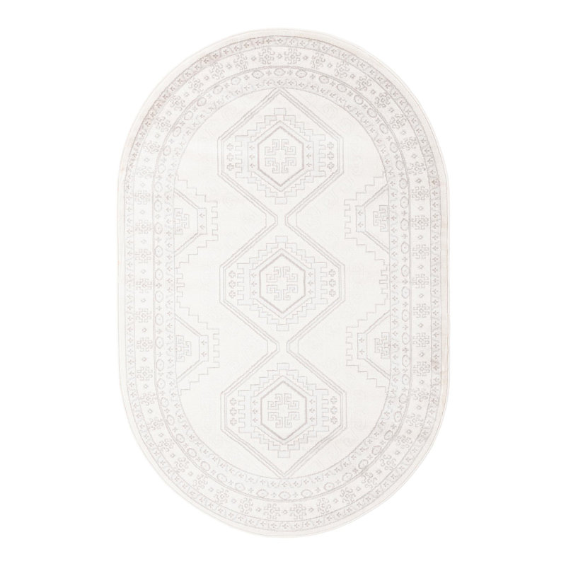 Oriental Area Rug, Oval 160cm x 243.8cm