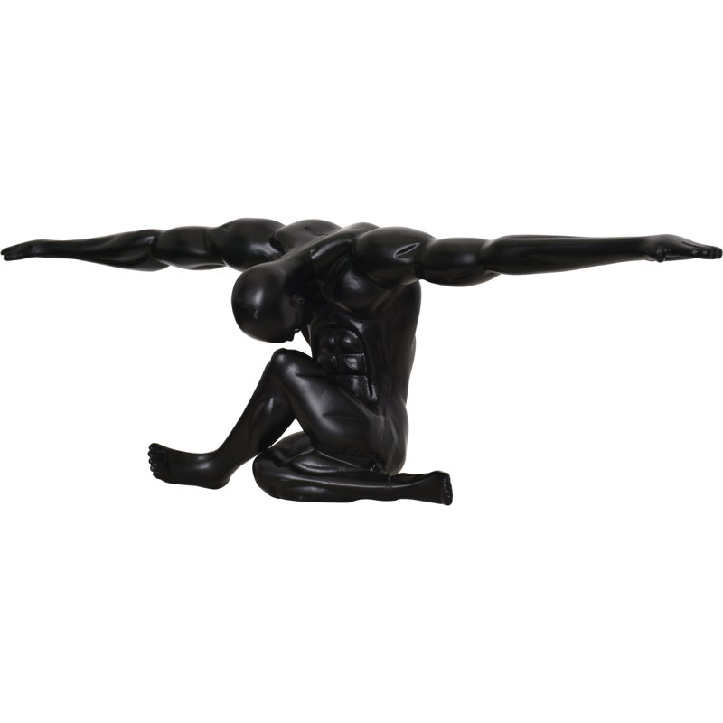Mortal Black Matte Decorative Statue