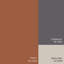 Coussin décoratif carré Tawny Patchwork brun foncé / taupe / gris anthracite-580688657-580688656