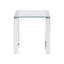 Duprey Glass Top Sled End Table