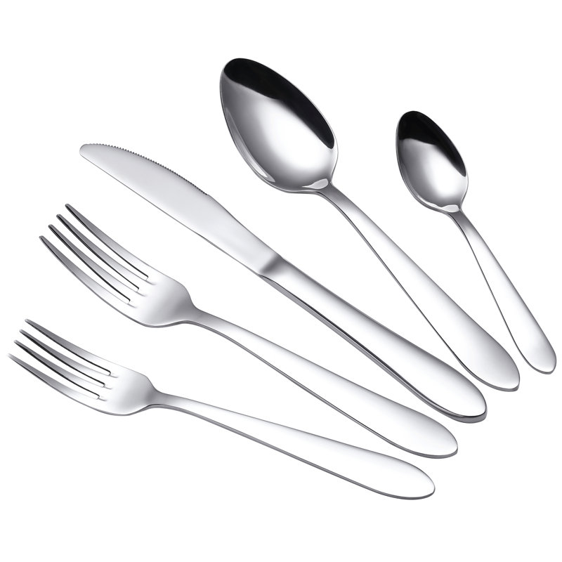 Symple Stuff Stambaugh Stainless Steel Flatware Set - Service for 4
