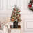 3Ft Christmas Tree Pre-Lit Artificial Christmas Tree With Snowflake Base
