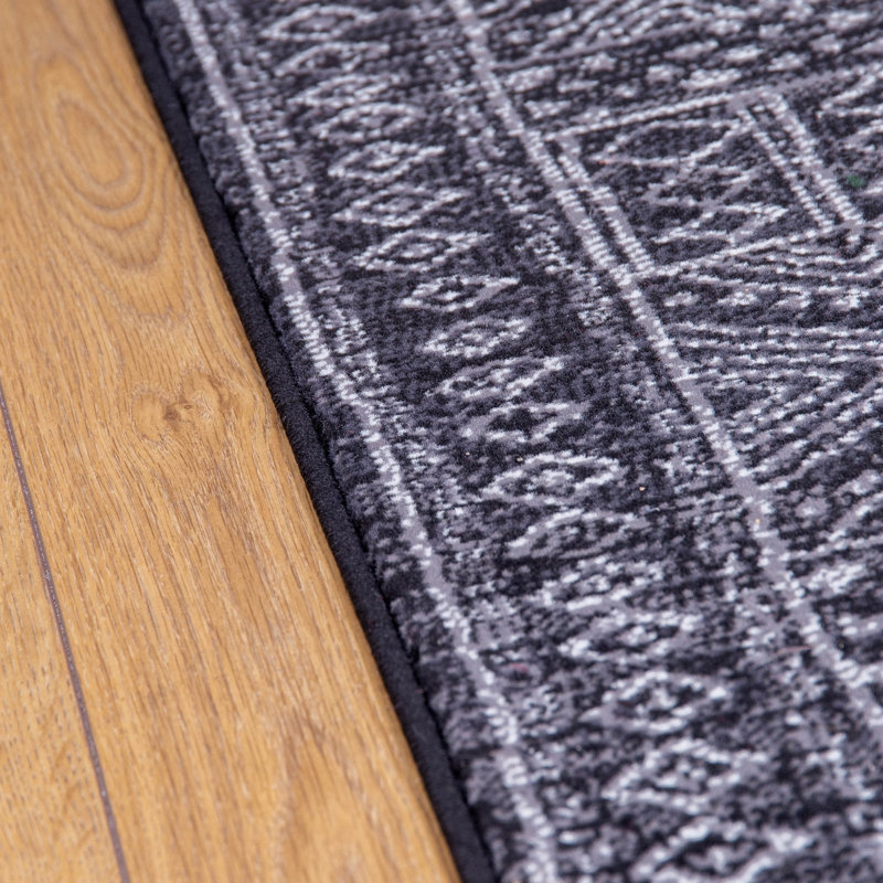 Runner Geometric Area Rug, Runner 100 x 390 cm