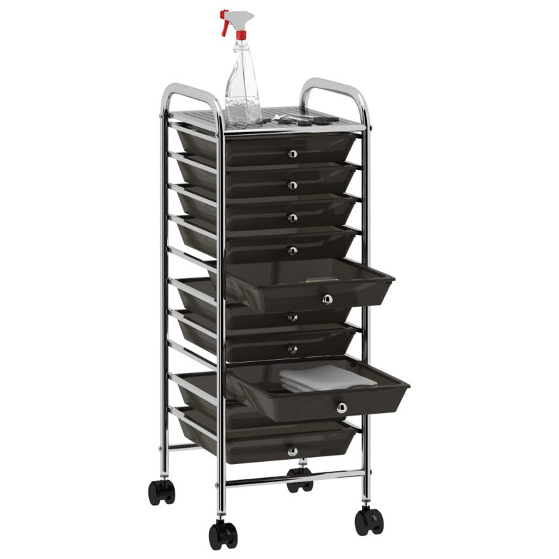 Quaid 90cm H x 32cm W Utility Cart with Wheels