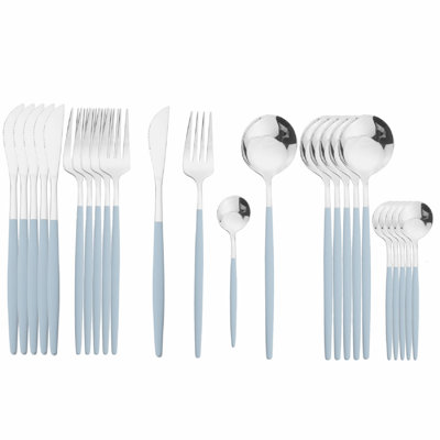 Mercer41 Hilten Stainless Steel Flatware Set - Service for 6
