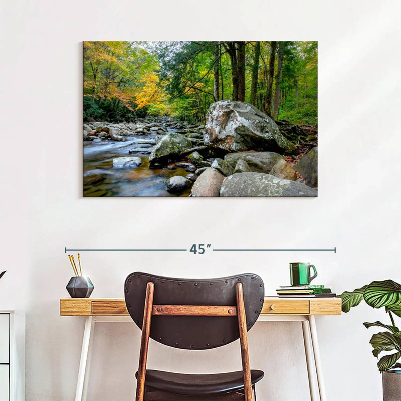 Harnek Autumn Mountain Stream, H 26 po x l 39 po