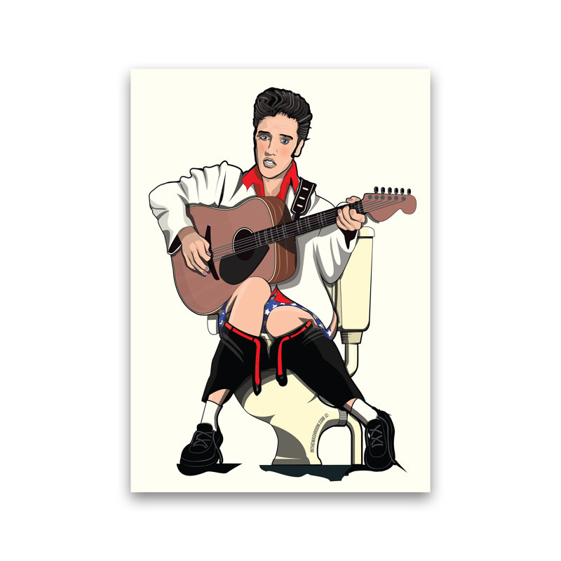 Elvis - Print, 30cm H x 21cm W x 1cm D, No Framed
