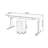 Solid wood electric height-adjustable desk with drawers-553788645