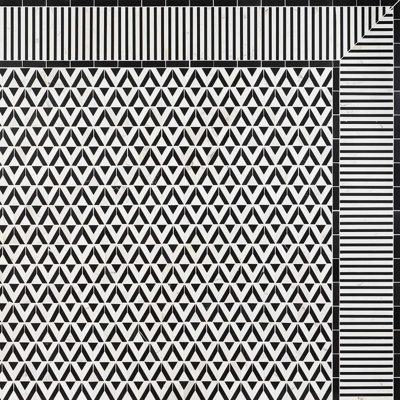 Monroe 8x8 Triangle Polished Marble Mosaic Tile