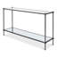 Hand Chased 60'' W Glass Console Table