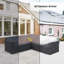 Housse pour canapé modulaire de patio entièrement assemblée Ana