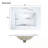 Bathroom Vanity Cabinet with sink, 2 Drawers and 1 Soft-Close Door-1224559559