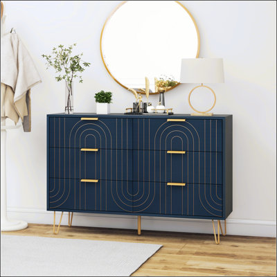 Commode moderne à six tiroirs