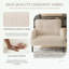 Fauteuil d'appoint rembourré en velours côtelé Corduroy-1248275580