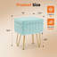 Tabouret de coiffeuse moderne avec 4 pieds en métal et rangement, repose-pieds multi-usage pour chambre de maquillage-2118520413