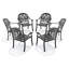 Ensemble de 6 chaises de patio en aluminium-1952584398