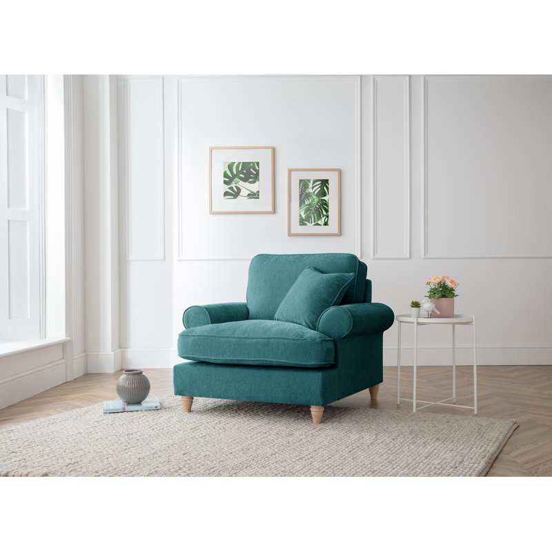 Longfellow Upholstered Armchair, Emerald