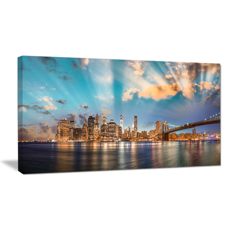 Unframed Photograph on Canvas, 28" H x 60" W x 1.5" D