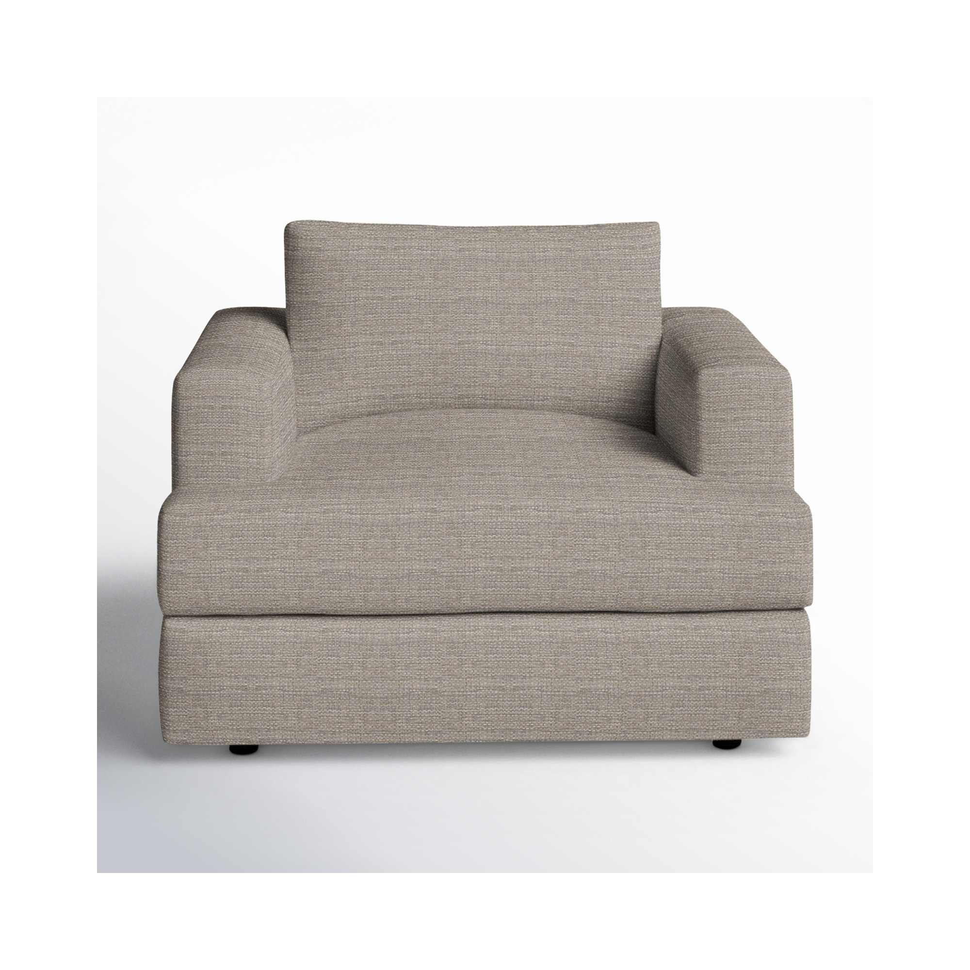 Cayden Upholstered Chair And A Half, Drusky Linen Sustain® Basketweave
