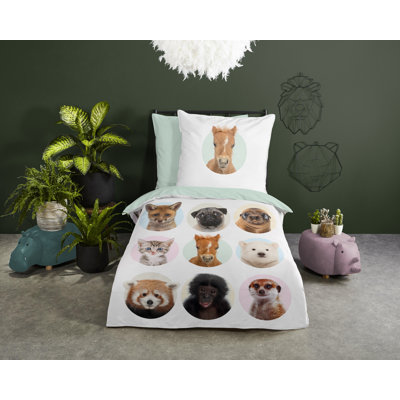 No Pattern Duvet Cover Set with Pillowcases